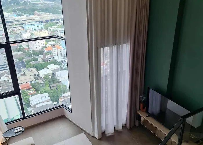 公寓 New Ultra Highend Center Bkk Bts 4min Walk Perfect For Staycation