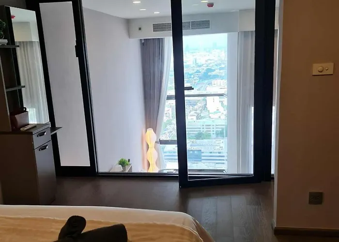 New Ultra Highend Center Bkk Bts 4min Walk Perfect For Staycation * 曼谷