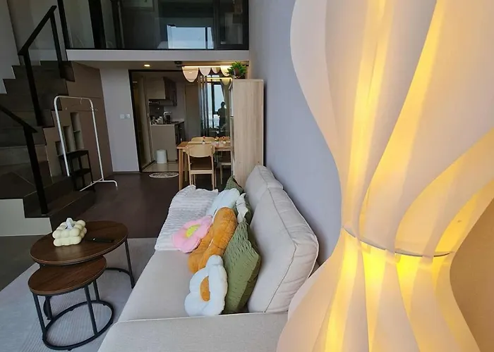 公寓 New Ultra Highend Center Bkk Bts 4min Walk Perfect For Staycation *