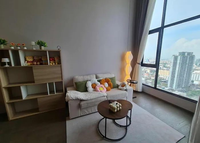 公寓 New Ultra Highend Center Bkk Bts 4min Walk Perfect For Staycation
